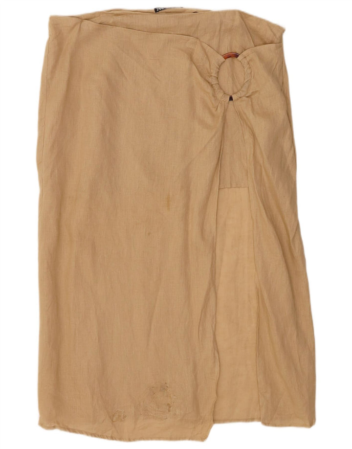 Fusta Sarong Femei Zara 2XL W34 Bej