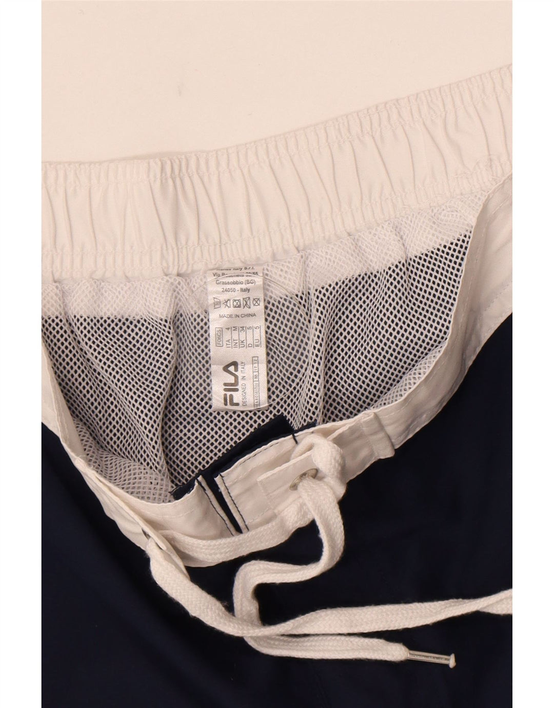 Pantaloni scurți de înot cu grafică Fila pentru bărbați, mari, bleumarin, poliester