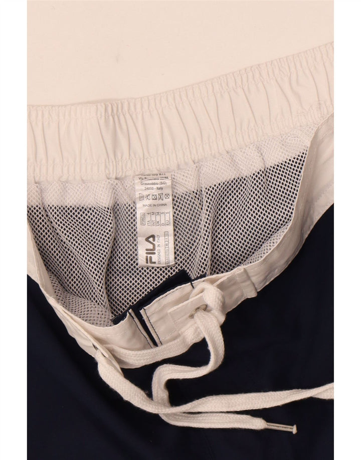 Pantaloni scurți de înot cu grafică Fila pentru bărbați, mari, bleumarin, poliester