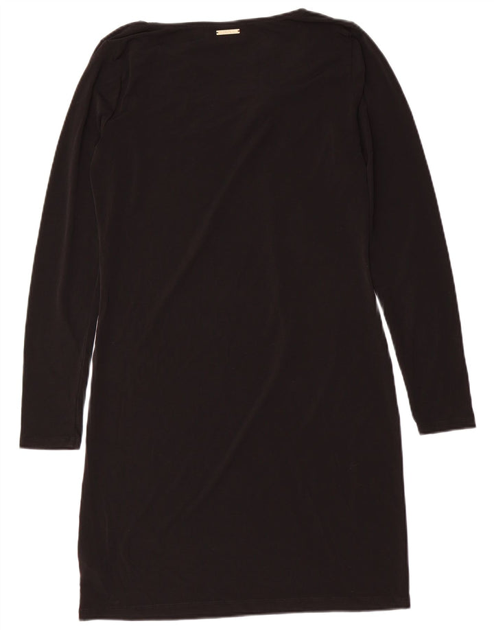 Rochie bodycon cu mânecă lungă pentru femei Michael Kors UK 14 Poliester mediu negru