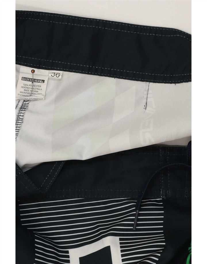 Pantaloni scurți de înot grafic Quiksilver pentru bărbați, mari, multicolori, geometrici