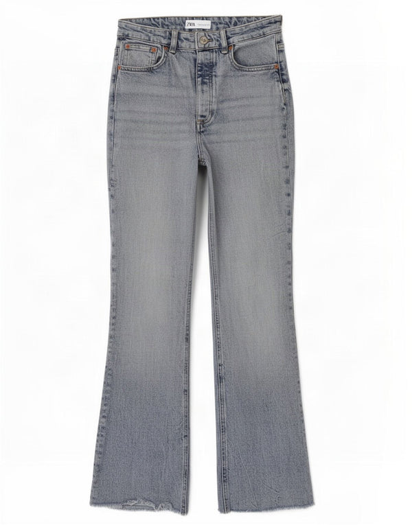 Blugi Zara Femei Bootcut EU 36 XS W26 L29 Albastru Bumbac