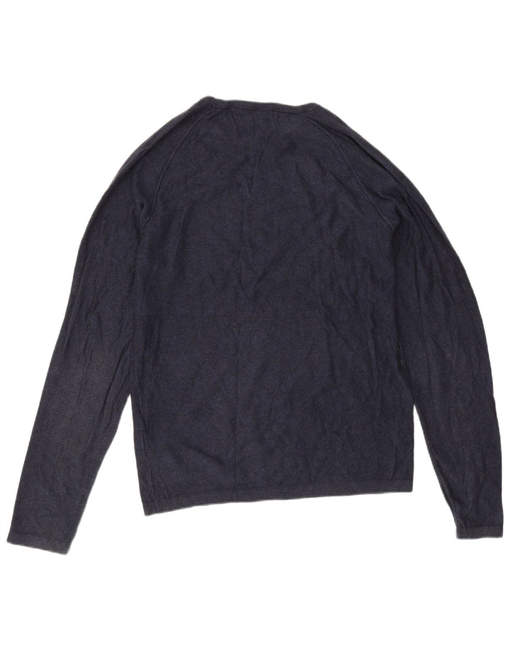 Jack & Jones Top pentru bărbați cu mânecă lungă, mic, albastru, bumbac