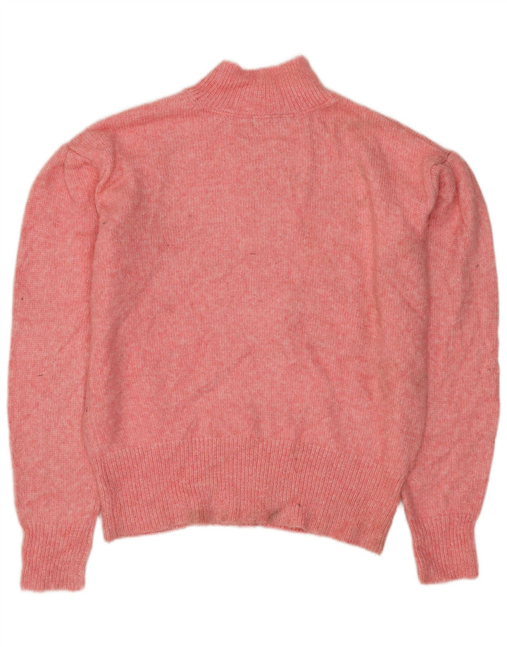 MARKS & SPENCER Pulover oversize cu gât țestoasă pentru femei UK 6 XS roz