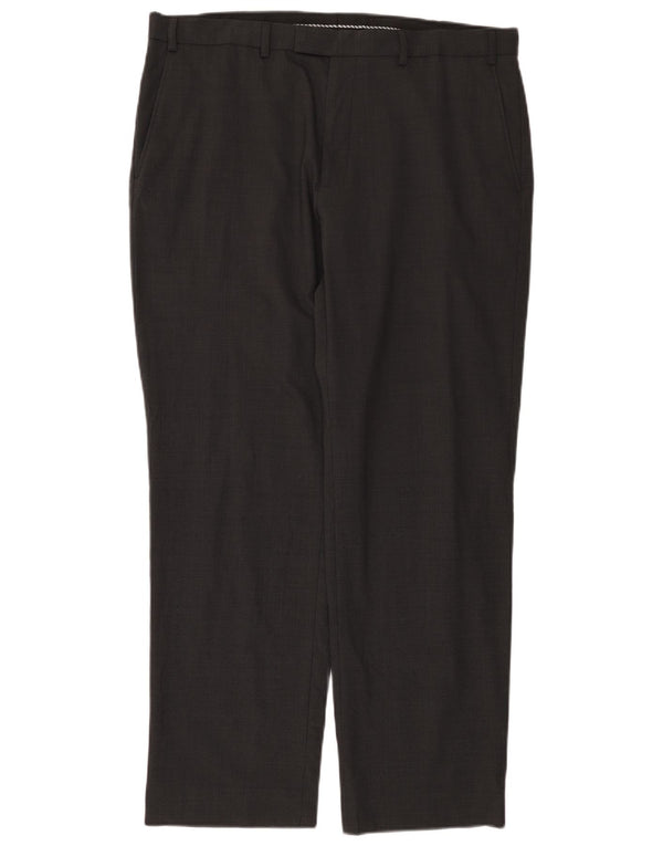Marks & Spencer Pantaloni drepți pentru bărbați L38 L31 Lână gri