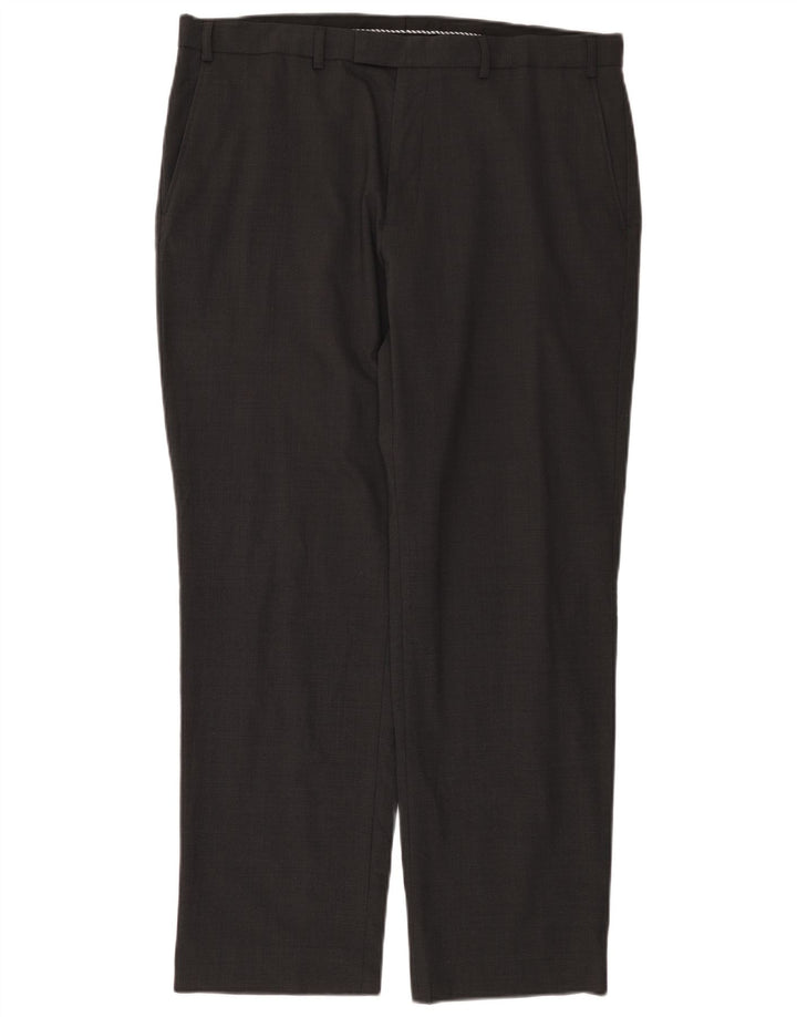 Marks & Spencer Pantaloni drepți pentru bărbați L38 L31 Lână gri