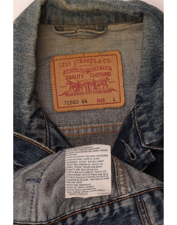 Jachetă de blugi Levi's 70503 pentru bărbați UK 40, mare, albastru, bumbac