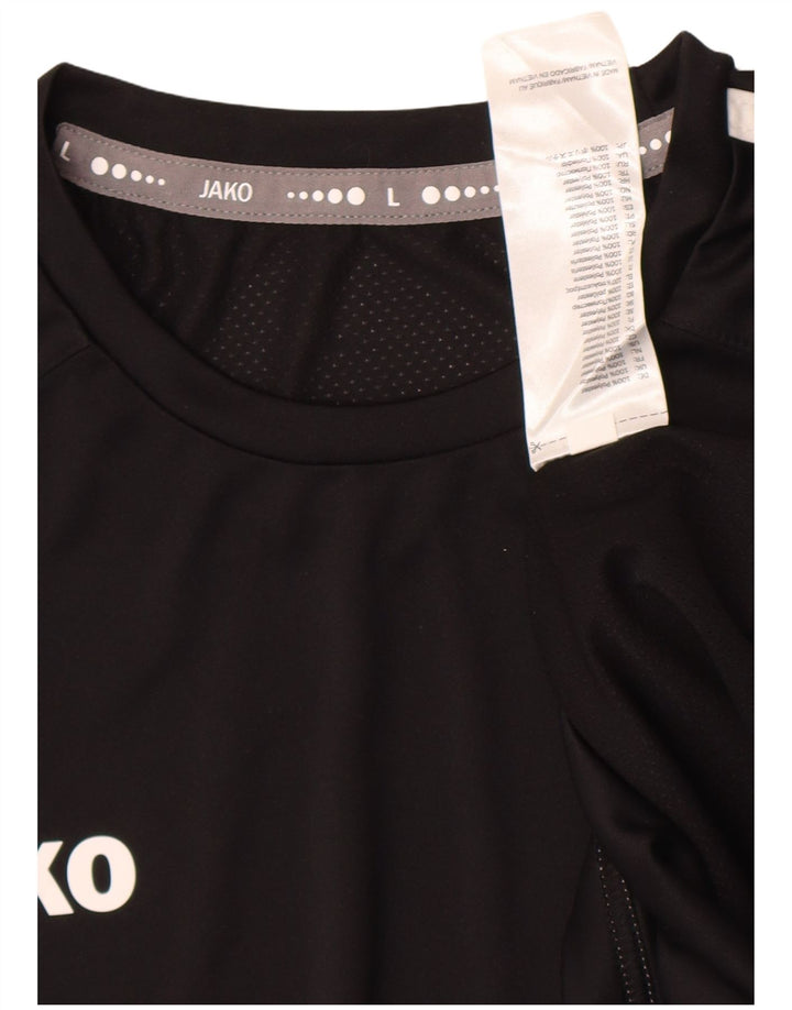 Tricou pentru bărbați JAKO Top mare, negru, poliester color bloc