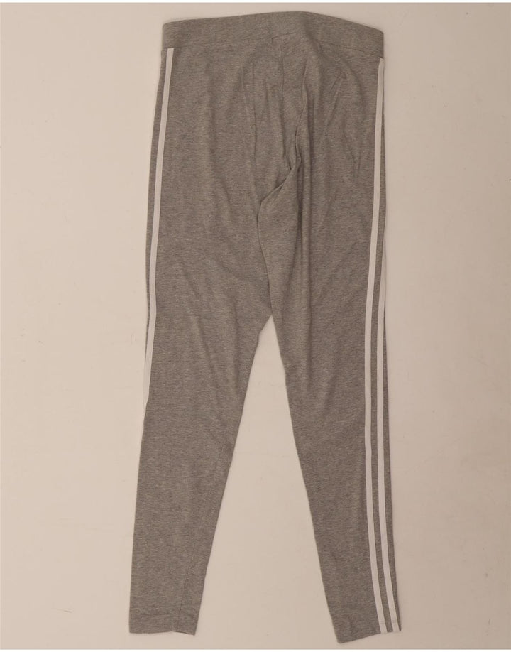 Leggings pentru femei Adidas UK 14, bumbac cu pete gri medii