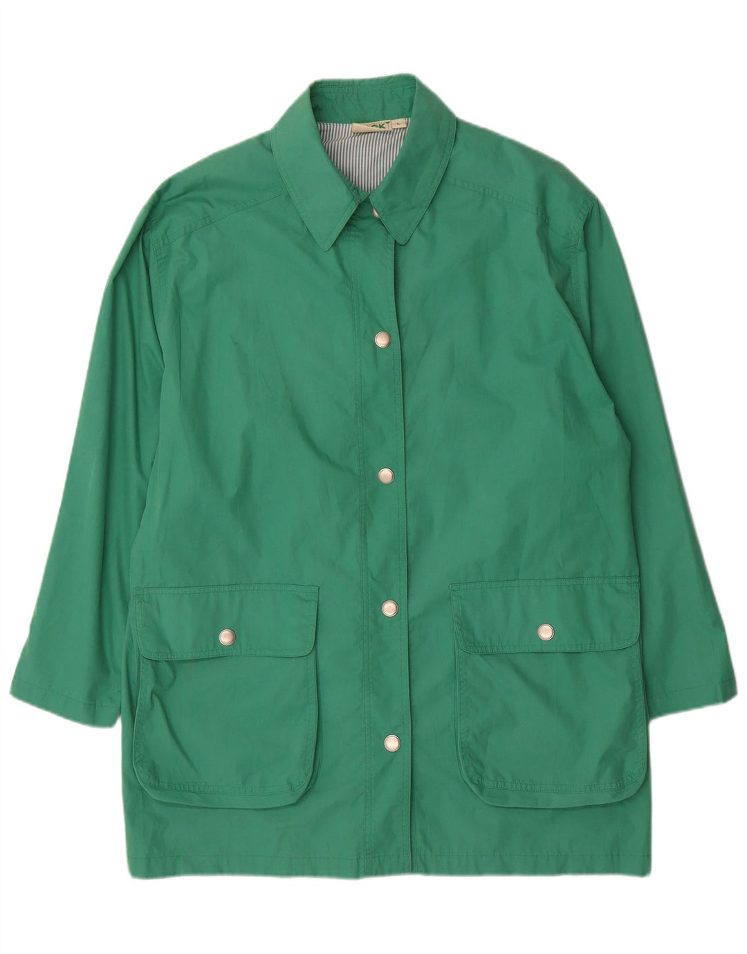 Pardesiu supradimensionat pentru femei VINTAGE UK 16 Poliester verde mare