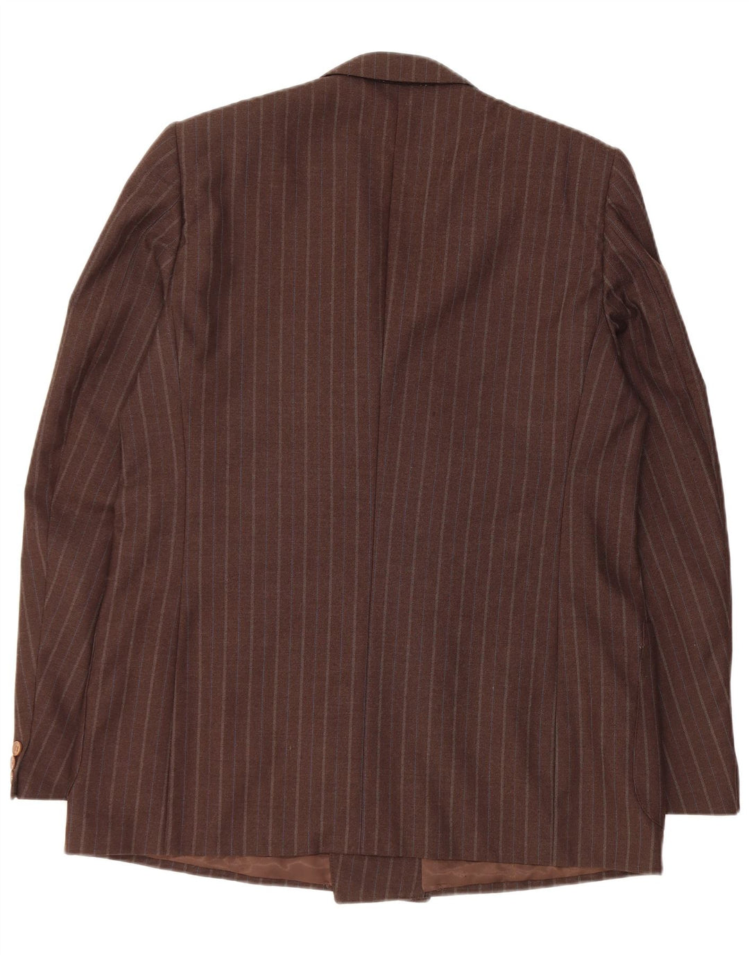 Jachetă vintage pentru bărbați cu două piepturi IT 54 2XL maro cu dungi