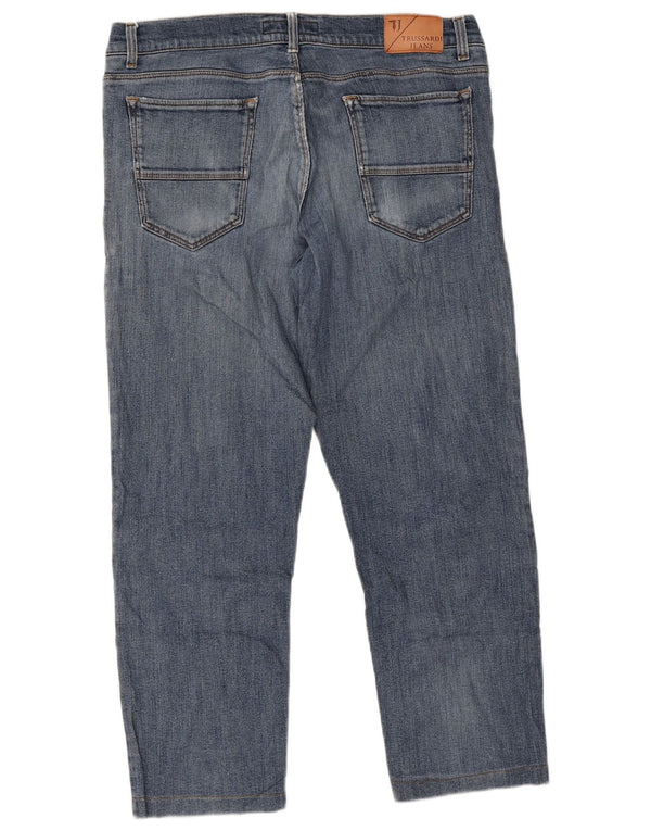 Trussardi Blugi tăiați pentru bărbați IT 51 Large W37 L26 Albastru