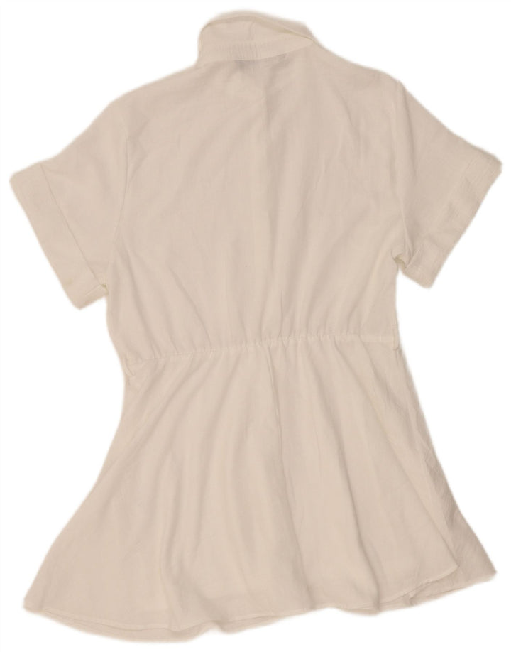 Rochie în formă de A pentru femei Zara UK 18 XL Poliester alb