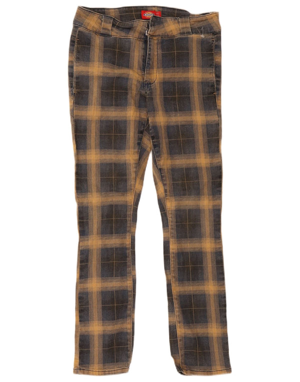 Pantaloni chino subțiri pentru bărbați Dickies US 5 Medium W27 L27 Blue Check Bumbac