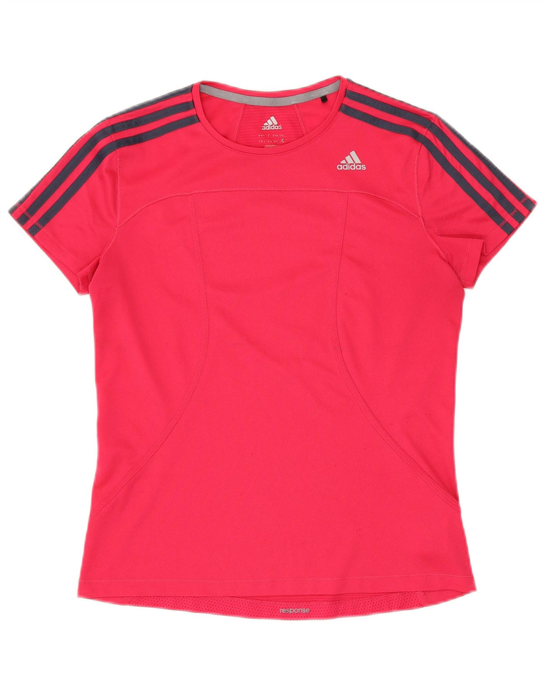 ADIDAS Climalite Tricou Top UK 14 Medium Pink Poliester