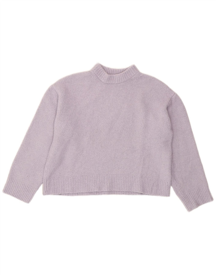 Pulover cu gât țestoasă pentru femei Zara UK 14 Poliester violet mediu
