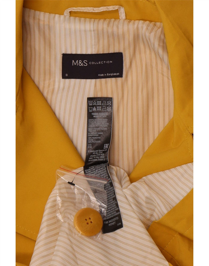 Trenci pentru femei Marks & Spencer UK 8, poliester galben mic