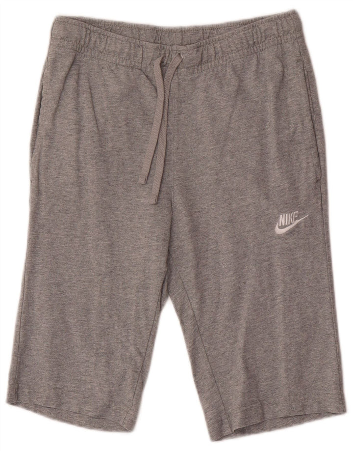 Pantaloni scurți sport Nike pentru bărbați, bumbac, gri mici