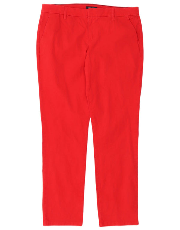 Pantaloni chino drepți pentru femei Tommy Hilfiger US 10 Large W32 L30 Red