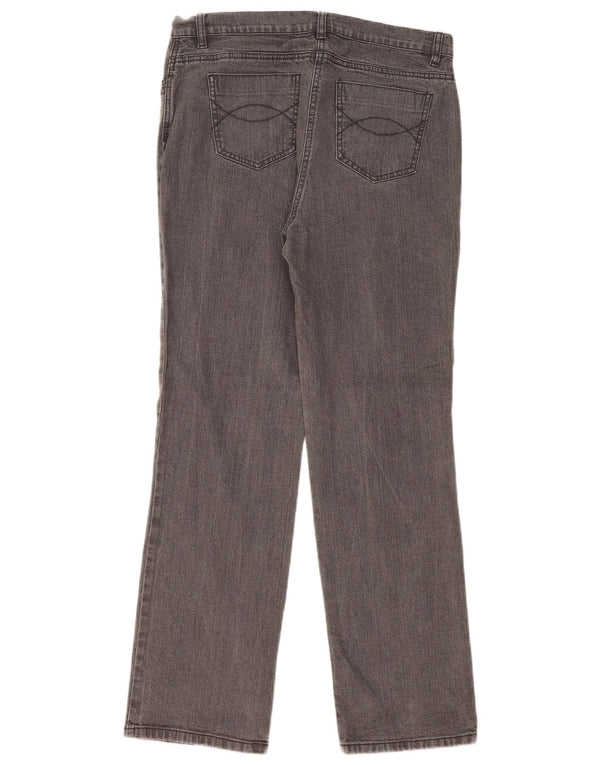 Blugi drepti pentru femei Marks & Spencer UK 16 mare W32 L30 bumbac gri
