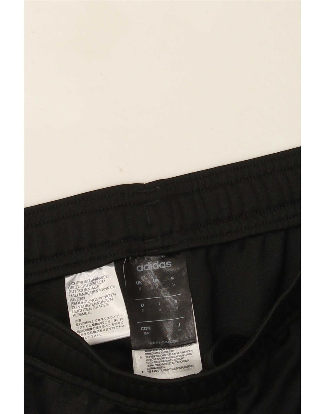 Pantaloni de trening Adidas Climalite pentru bărbați, poliester negru mic