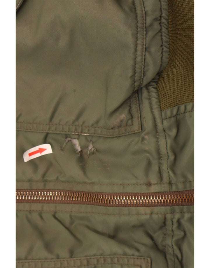 Jachetă Bomber pentru bărbați Carrera UK 40, mare, kaki, poliamidă color bloc