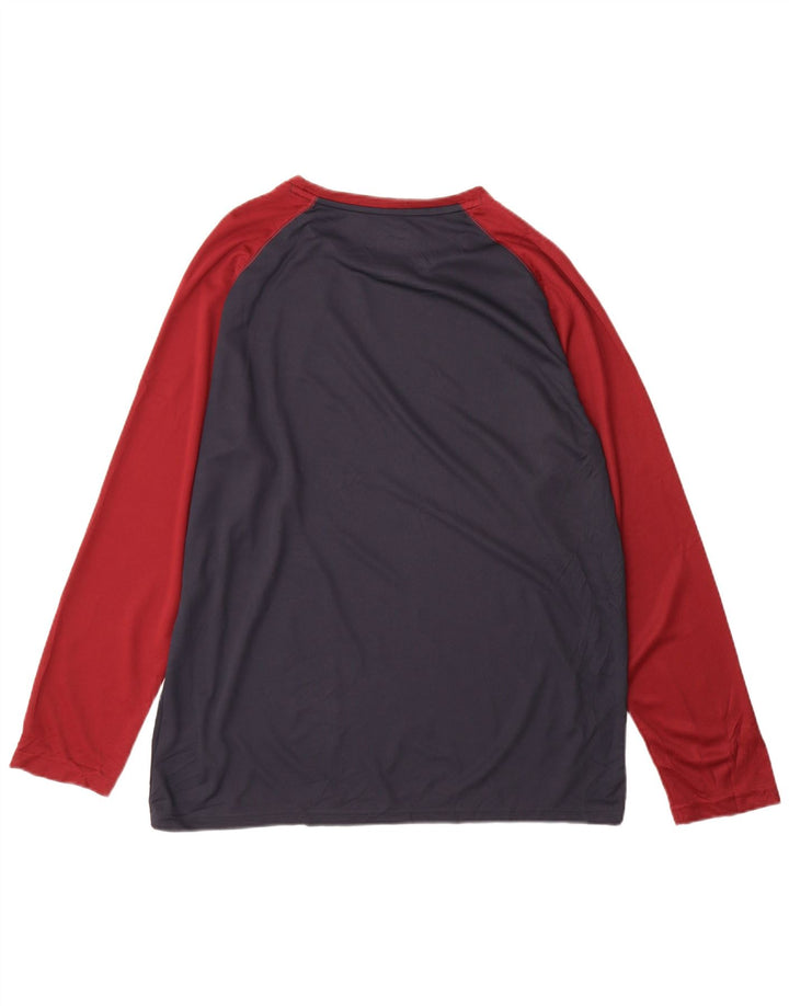 Top pentru bărbați Mountain Warehouse cu mânecă lungă XL bleumarin poliester color bloc