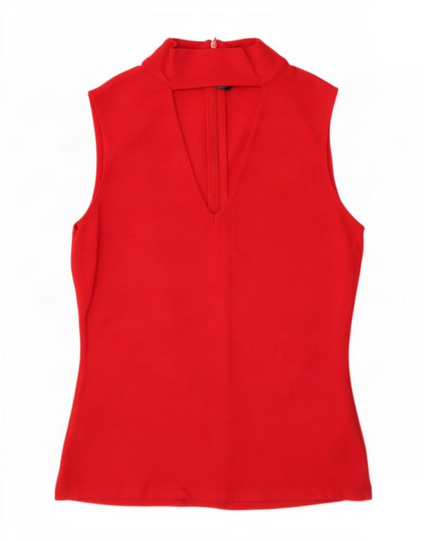 Bluză pentru femei Karen Millen Top UK 10 Small Red Viscose