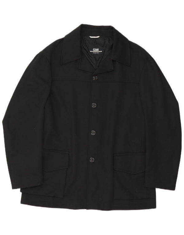 GEORGE MILLER Jachetă pentru bărbați cu 4 nasturi, UK 42 XL, poliester negru