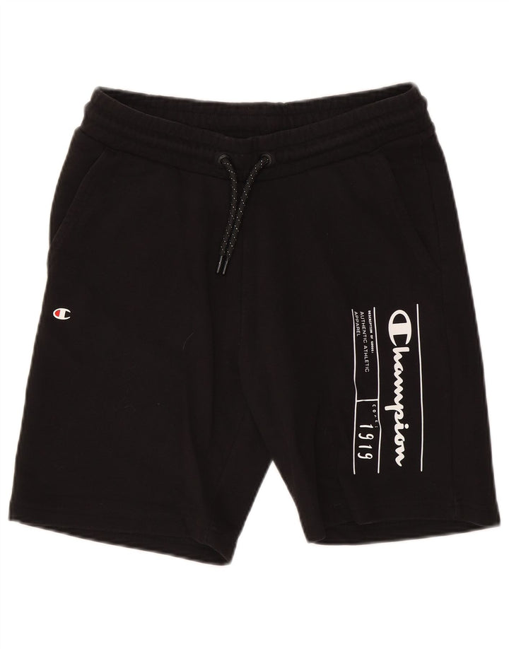 Pantaloni scurți sport grafic pentru bărbați Champion, negru mediu