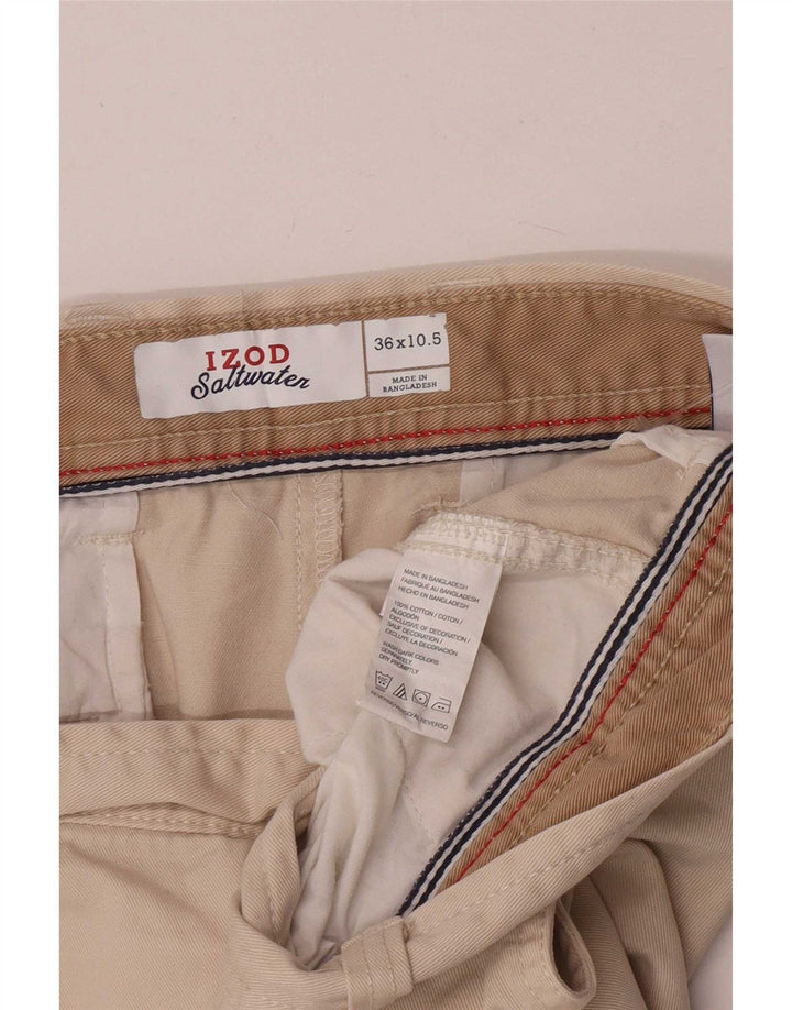 Pantaloni scurți chino pentru bărbați Izod W36, mare, bej, bumbac