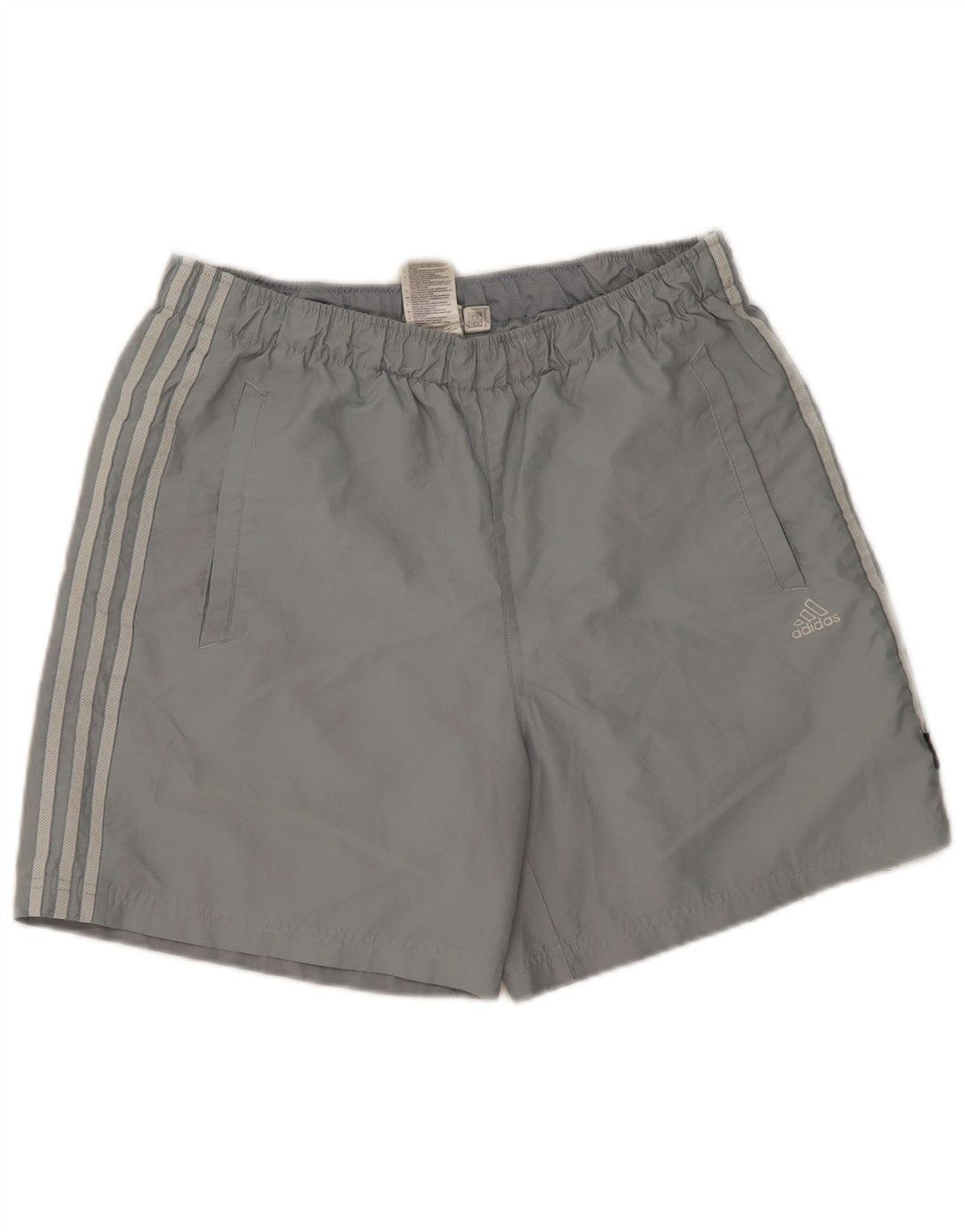 Pantaloni scurți sport pentru bărbați Adidas, gri mediu, poliester