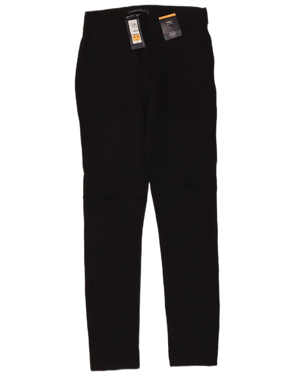 Marks & Spencer Pantaloni casual pentru femei cu talie medie UK 10 Small W28 L30 Negru