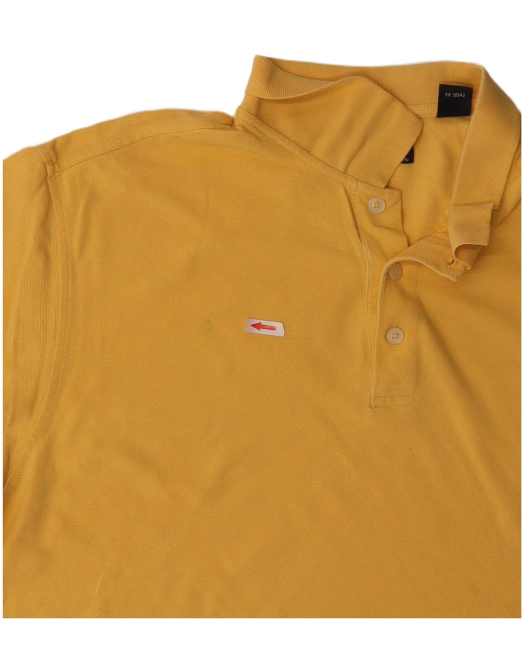 Tricou polo IZOD pentru bărbați, bumbac galben XL