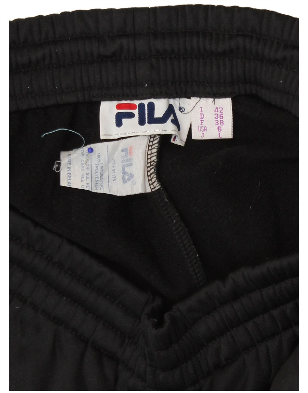 Pantaloni de trening cu grafic pentru femei Fila IT 42 Medium Black Colorblock