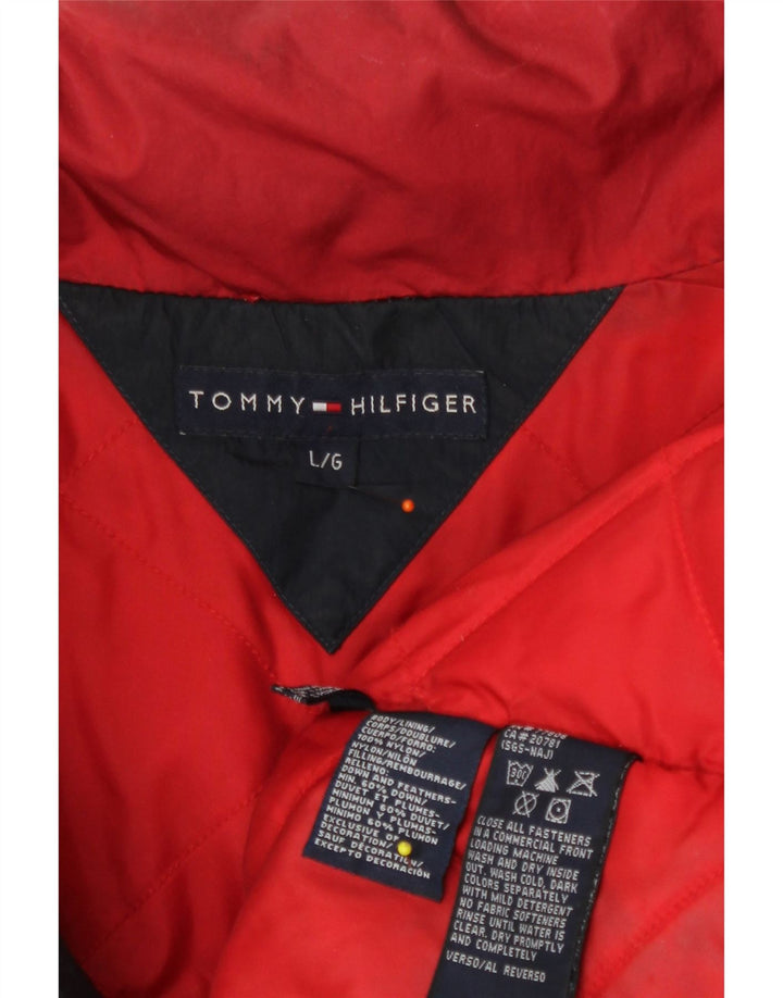 Jachetă căptușită pentru bărbați Tommy Hilfiger UK 40 mare nailon bleumarin