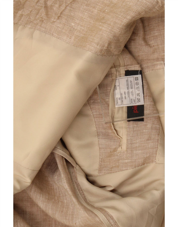 Jachetă pentru bărbați Pierre Cardin Blazer cu 3 nasturi IT 48 Medium Bej In