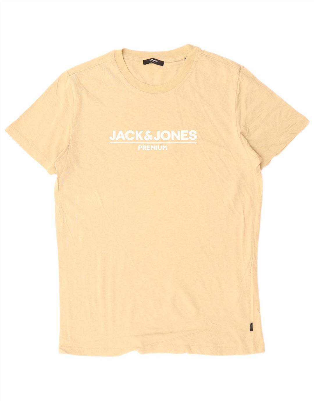 JACK & JONES Tricou grafic pentru bărbați Top Medium Bej Bumbac