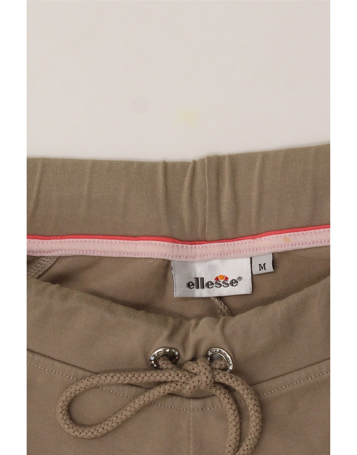 ELLESSE Womens Capri Tracksuit Trousers UK 12 Medium  Beige Cotton Vintage Ellesse and Second-Hand Ellesse from Messina Hembry 