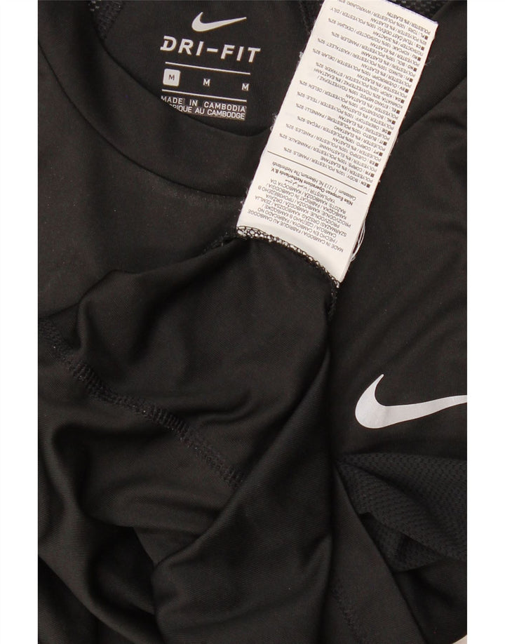 Tricou Nike Dri Fit pentru femei Top UK 14 Medium Negru Poliester Sport