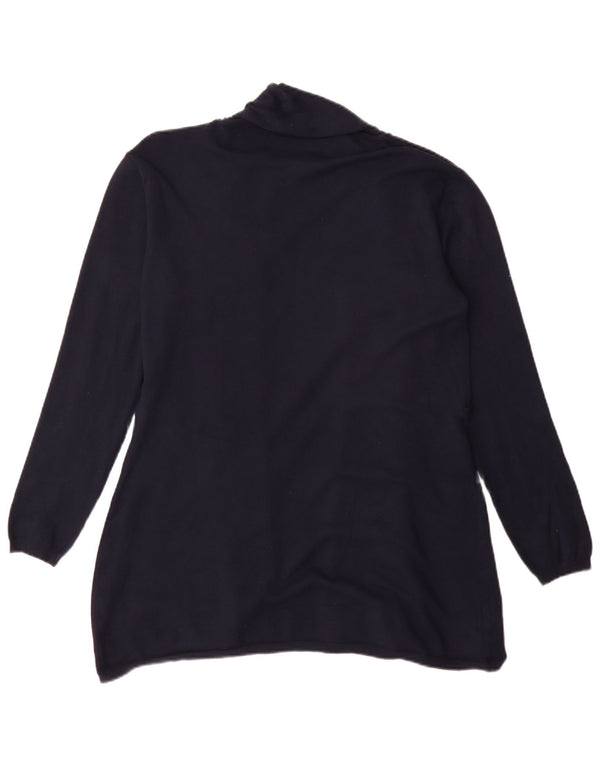 Pulover cardigan cu paragate Zara pentru femei UK 18 XL bleumarin, viscoză