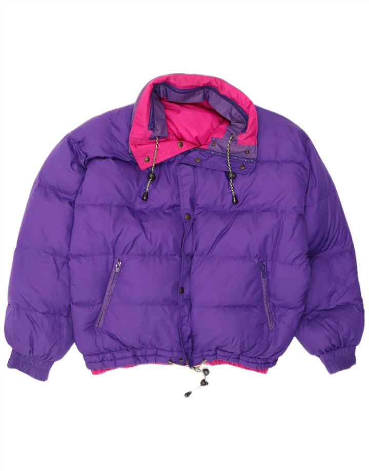 Jachetă de schi reversibilă cu glugă pentru bărbați Norvegia UK 38 Roz mediu Colorblock