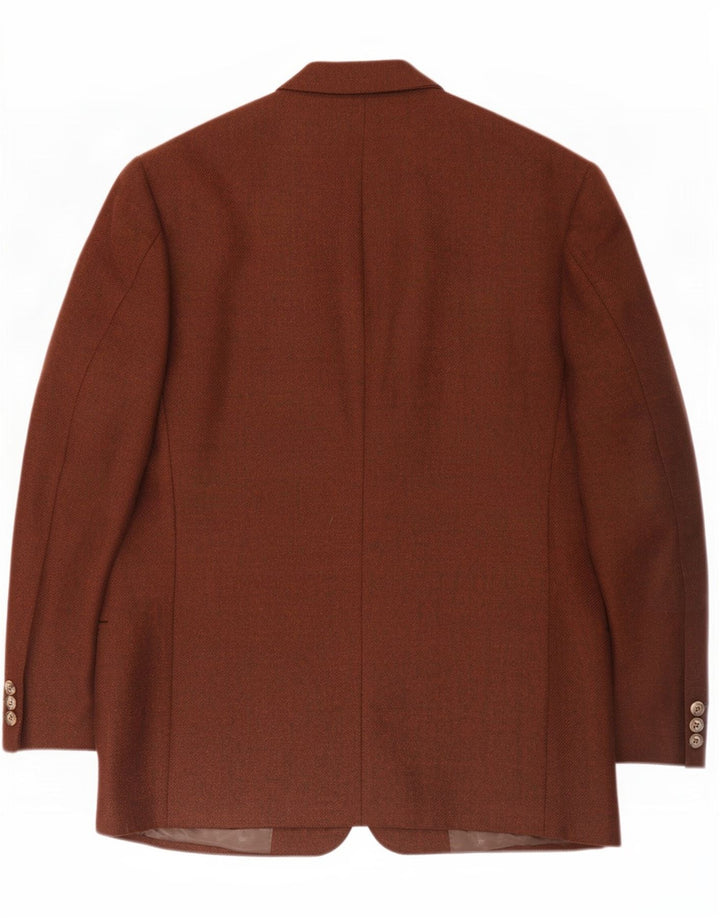 F.LLI Jachetă blazer bărbați Carlanda cu 2 nasturi IT 50 Lână burgundy mare