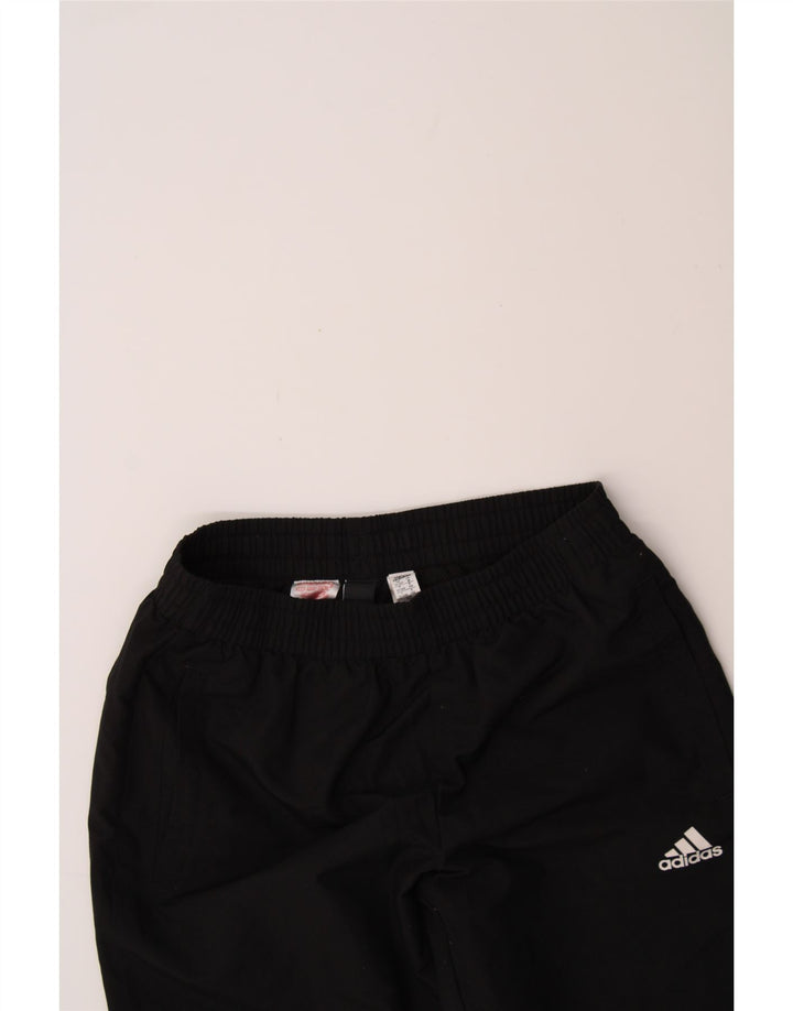 ADIDAS Boys Tracksuit Trousers Joggers 11-12 Years Black Polyester Vintage Adidas and Second-Hand Adidas from Messina Hembry 