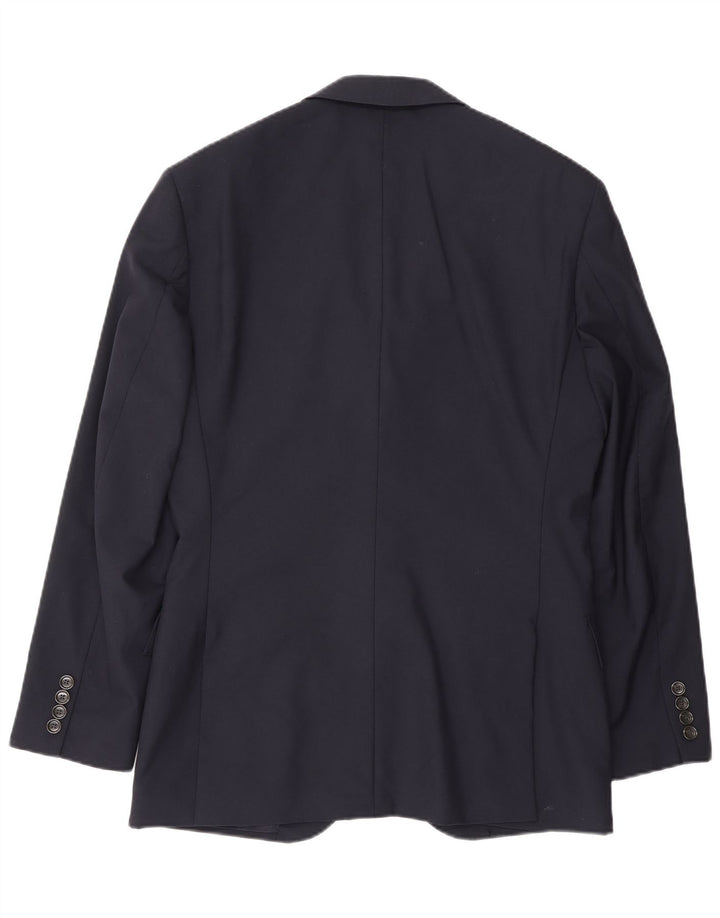 J. Crew Jachetă Ludlow pentru bărbați cu 2 nasturi, Marea Britanie 38, nailon mediu, albastru bleumarin