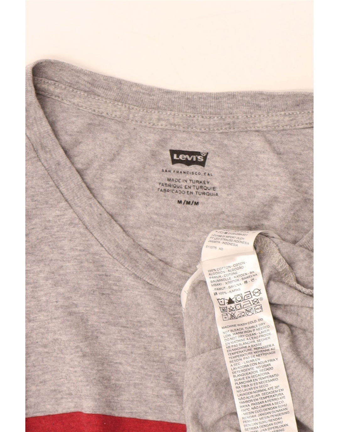 Tricou grafic pentru bărbați LEVI'S Top din bumbac gri mediu