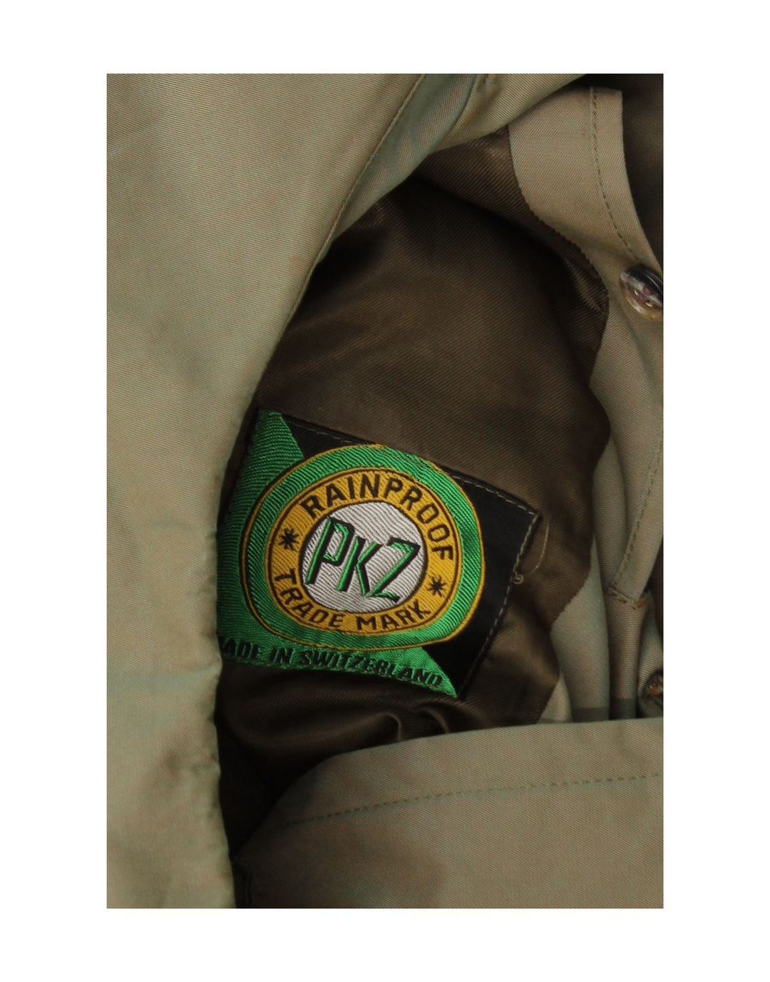 Palton dublu pentru bărbați vintage UK 34 XS verde