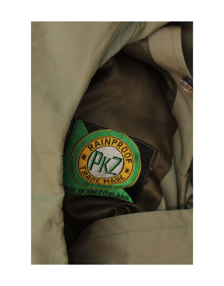 Palton dublu pentru bărbați vintage UK 34 XS verde