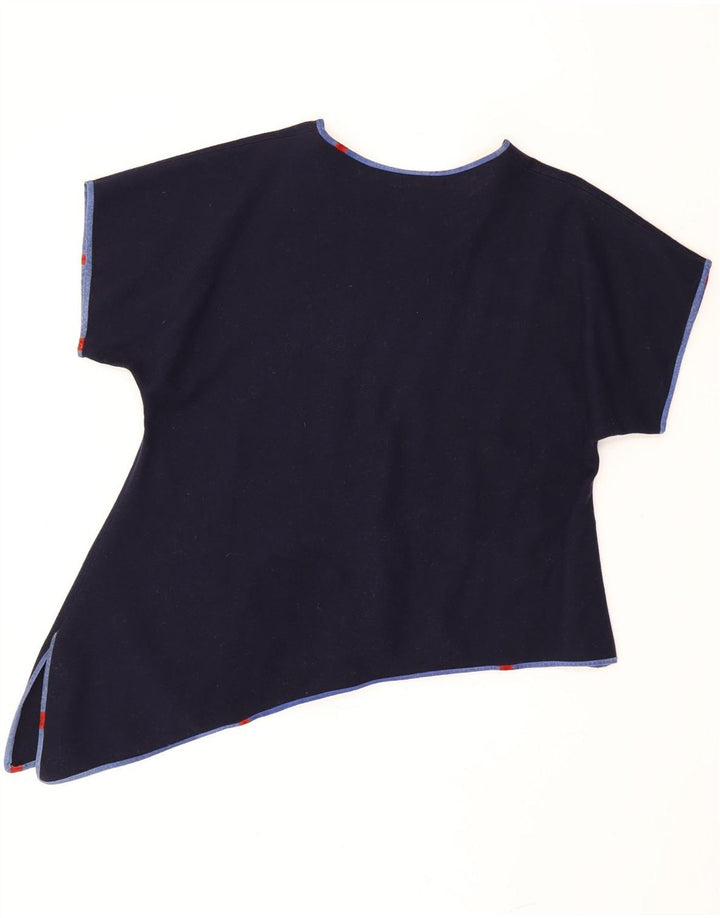 Top asimetric vintage pentru femei UK 18 XL bleumarin