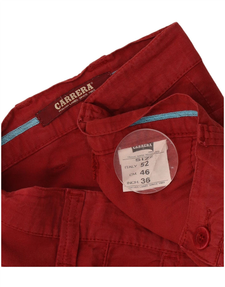 Pantaloni scurți cargo pentru bărbați Carrera IT 52 XL W36 bumbac roșu